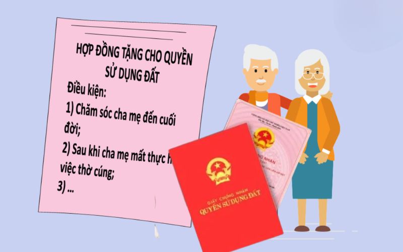 Căn cứ pháp lý về việc cho tặng đất giữa cha mẹ và con