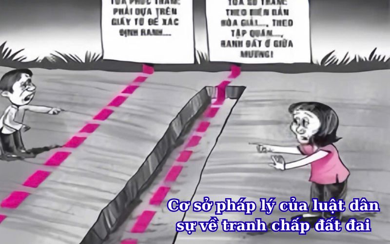 Cơ sở pháp lý của luật dân sự về tranh chấp đất đai