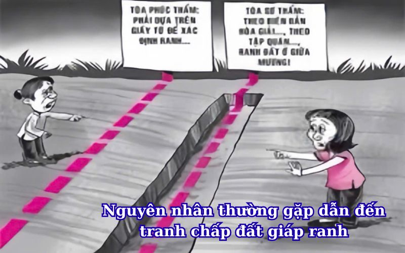 Nguyên nhân thường gặp dẫn đến tranh chấp đất giáp ranh